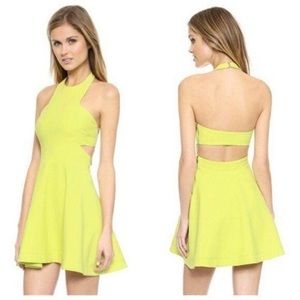 NWT ELIZABETH AND JAMES Lime Green Derrien Dress